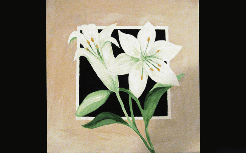 Lily, Acrylic on canvas