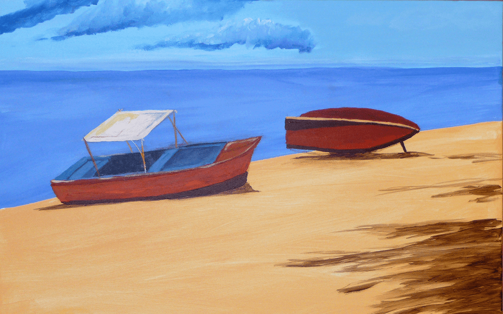 Boat, Acrylic on canvas